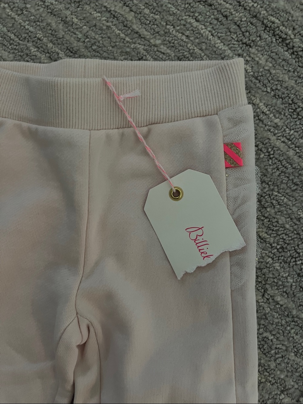 Billieblush Pale Pink Kids Jogger Pants 12m NWT - Picture 2 of 5
